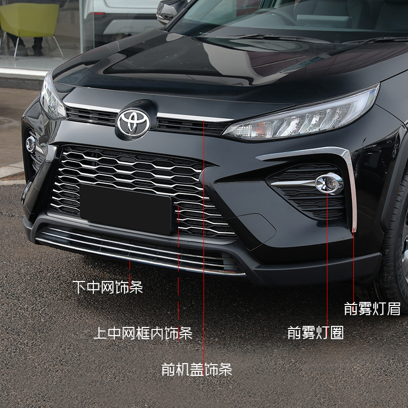 威兰达前机盖中网饰条满天星贴片车身车窗门边亮S条雾灯眉尾门护