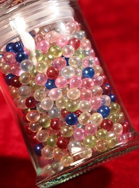 古寺院收珍f贵七彩舍利子一罐结缘供舍利塔嘎乌盒带瓶重