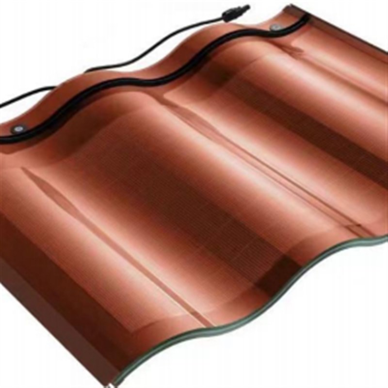 曲面太阳能瓦片光伏瓦 r家用屋顶发电板 BIPV建筑C瓦 防水隔热