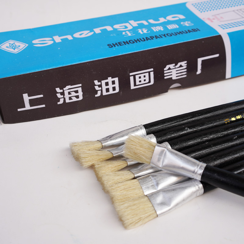 黑杆上海油画g笔油画笔水粉水彩笔工业油漆刷子排笔补油描线笔涂