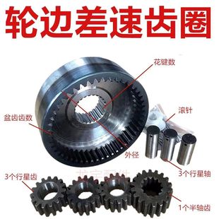 内齿轮圈散件配件轮明宇莱工鲁工轮边齿齿圈铲车配件行星齿半轴齿