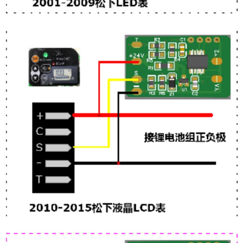 速发日本24 助力车包电量显示板,升级款 精密原件,焊接不退换。