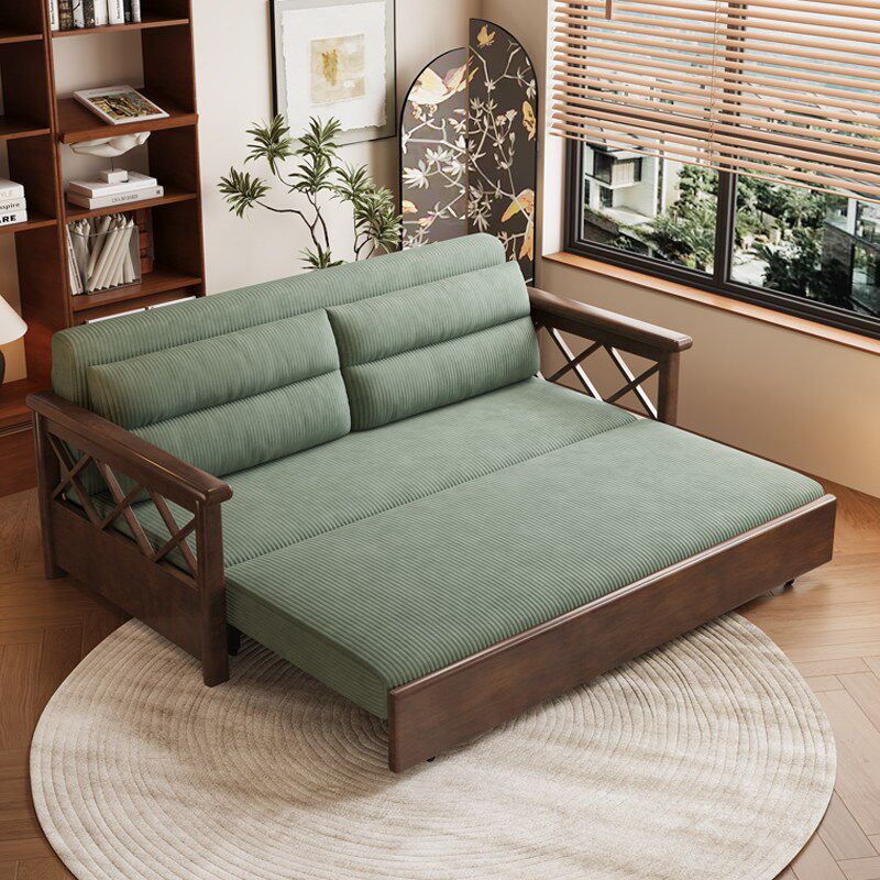 速发实木沙发床伸缩折叠一体两用书房客厅单人双人床储物2026新款