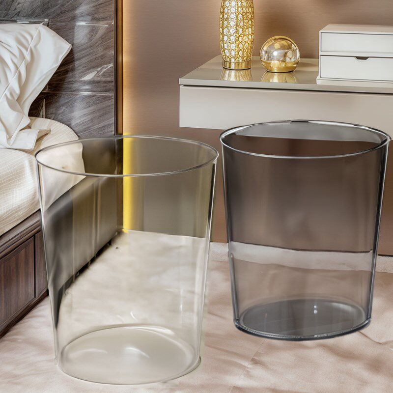 速发垃圾桶家用轻奢透明厅室卫生间简约办公室客卧大容量纸篓大号