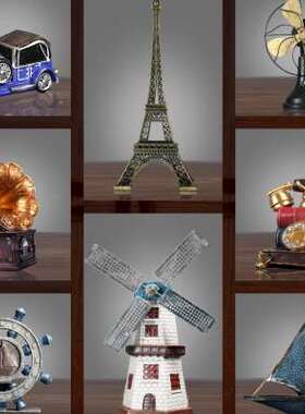 速发202复古装机声模型摆件创意家居留饰品客厅饭厅咖啡厅店铺摆