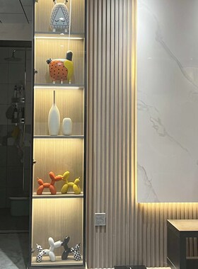 速发家展组合玄件客厅酒柜套装摆关电视柜居示柜样板间奶油风装饰