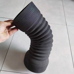 乙丙钢丝波纹橡胶管低压大口径橡涡轮增压进气U管硅胶黑胶软 三元