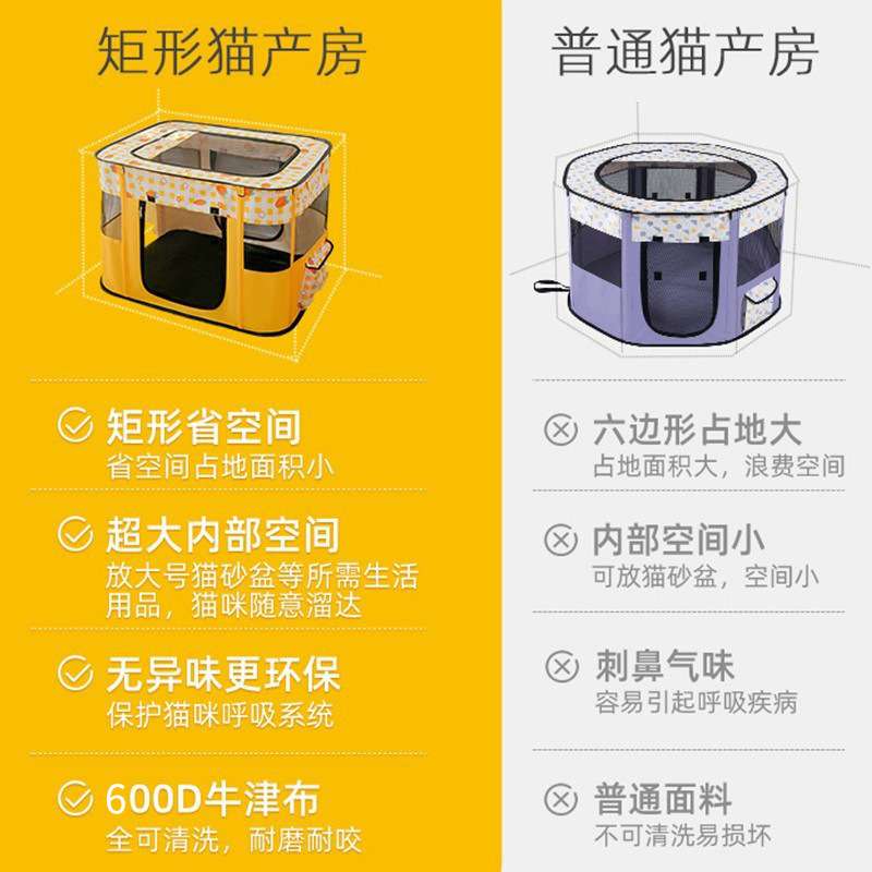 厂家现货折叠小狗狗猫笼子围栏狗猫窝宠物用品帐篷幼犬幼猫用产房