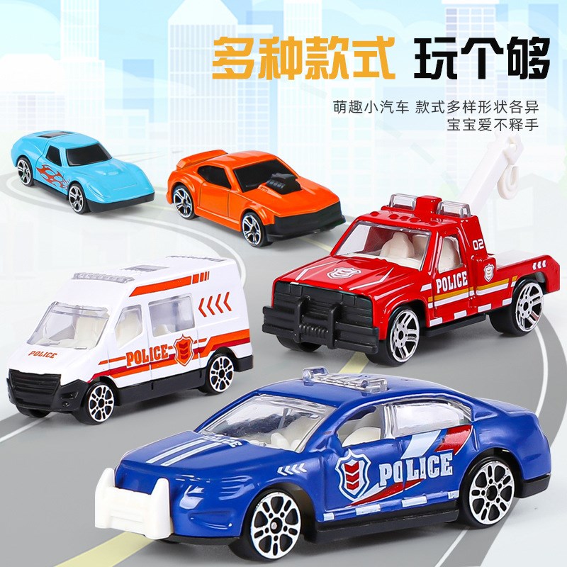 儿童精致迷你合金小t汽车男孩惯性滑行仿真赛车模型地摊玩具
