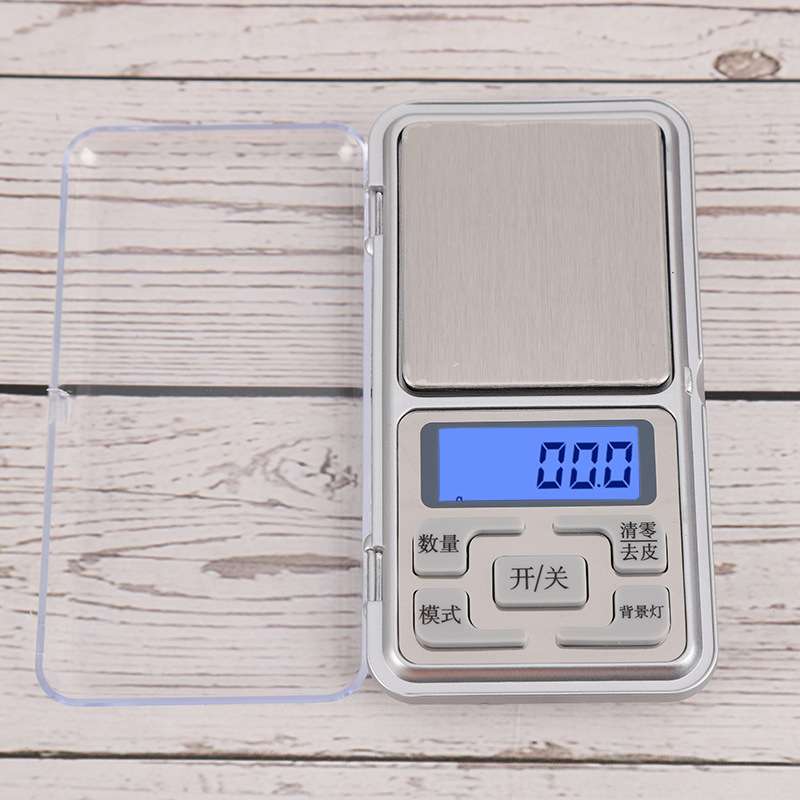 新款珠宝秤0.1克衡器便携天平迷你电子秤0.01克精准口袋秤手掌秤