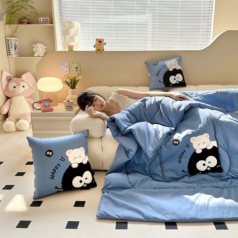 高档抱枕被子两用午睡毯子二合A一车用折叠枕头靠背办公室空调被,居家布艺,抱枕被,淘宝优惠券,粉丝福利购,淘宝优惠卷