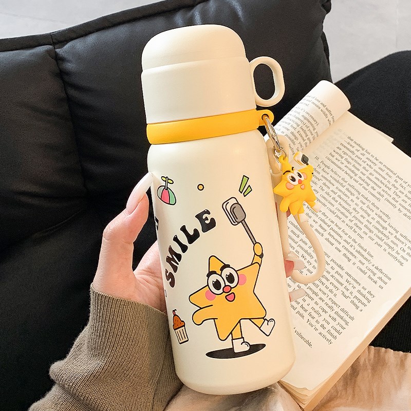 可爱保温杯c女2024新款泡茶水杯女生高颜值办公室带盖便携学生杯