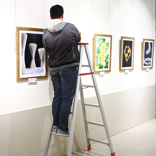 1.5米2米2.5米人字梯铝合金梯子家G用折叠梯工程楼梯加厚家装 梯子