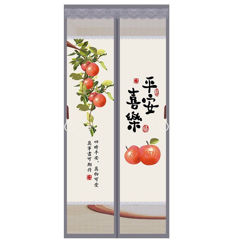 防蚊门帘2024新款隐私通风免打孔C魔术贴磁性自吸家用隔断纱门农