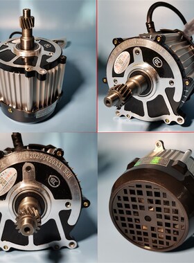 电动三轮车电机差速铜芯鸿润达电机头无刷改装E48V500W650W60V800