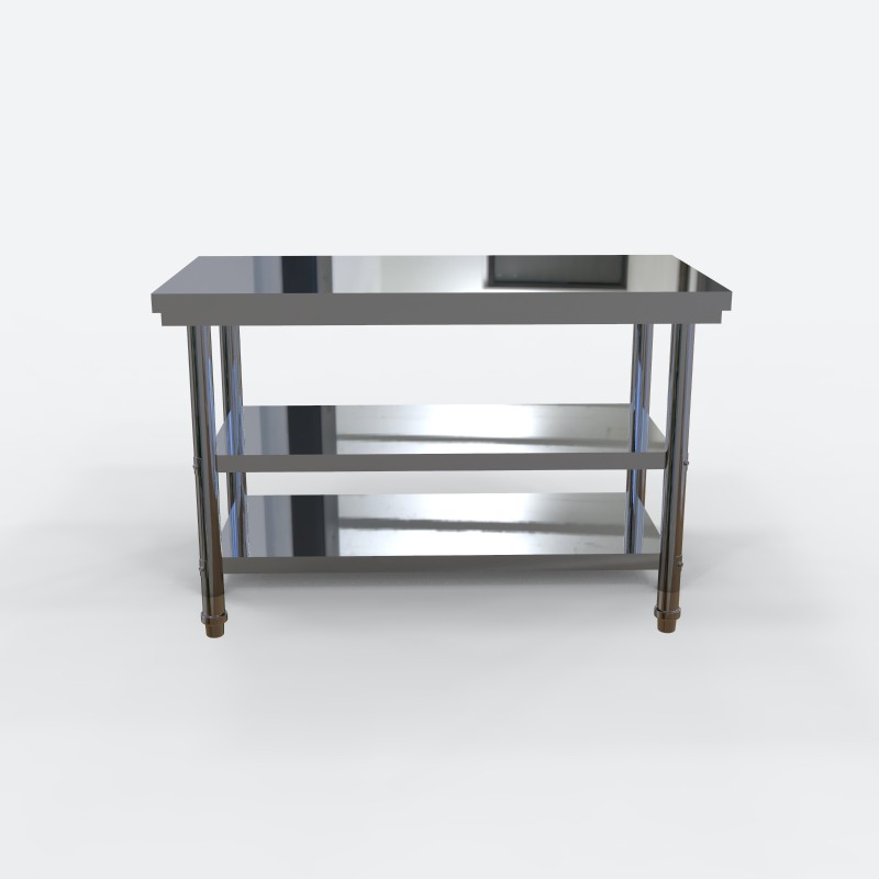 不锈钢桌子长e正方形工作台厨房用案板操作台打荷新款商用奶茶定