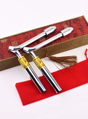 迷你小杨公寻龙尺m罗盘寻龙点穴可折叠专业探测杖高精度实心黄铜