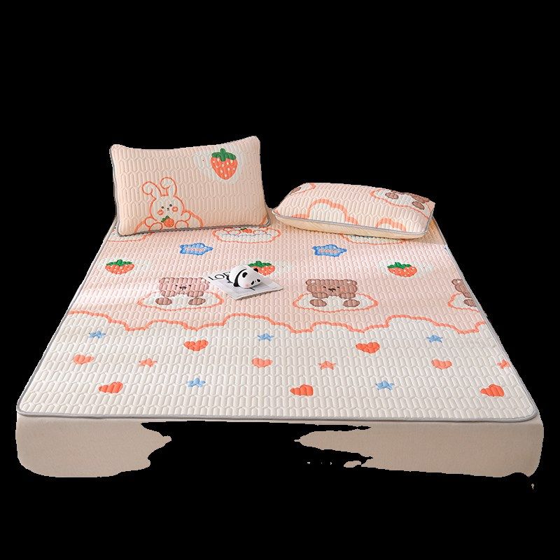 a类冰丝打孔款乳胶凉席三件套夏季床单夏天学P生宿舍单人凉感席子,床上用品,乳胶席,淘宝优惠券,粉丝福利购,淘宝优惠卷