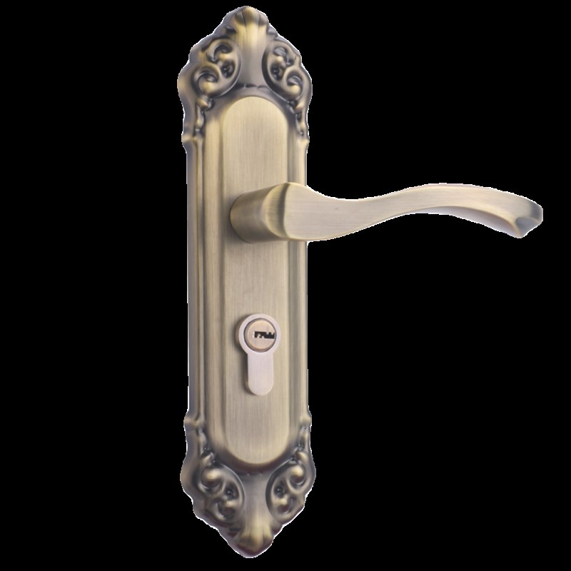 欧式5050木门锁室内门锁免打v孔孔距120-175孔替换高利老式房门锁