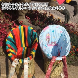 包邮特色工艺品纯手工竹编户外z婴儿娃娃背篓儿童背篼宝宝背椅背