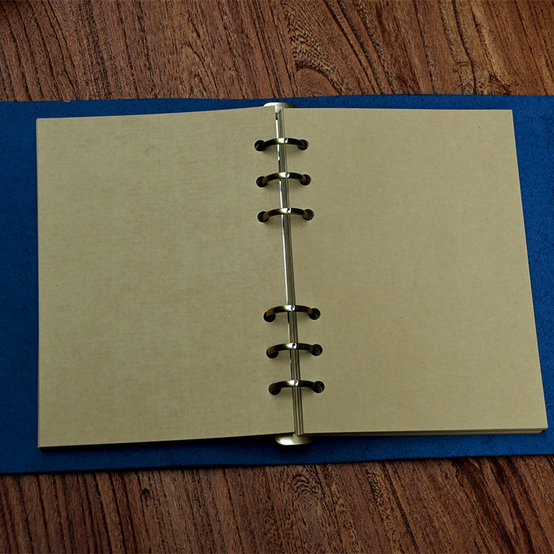 A5活页真皮密码记事日s记本文艺复古手工牛皮密码锁扣本礼品手帐