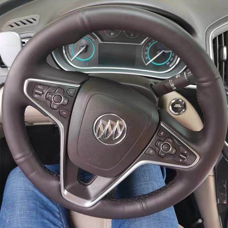 09款15款别克13新君威12款14款新君越专用半包T手缝真皮方向盘