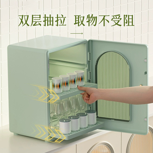 桌面杯子收纳置物架防尘杯架玻璃杯茶杯家用餐桌沥水架Z茶包收纳