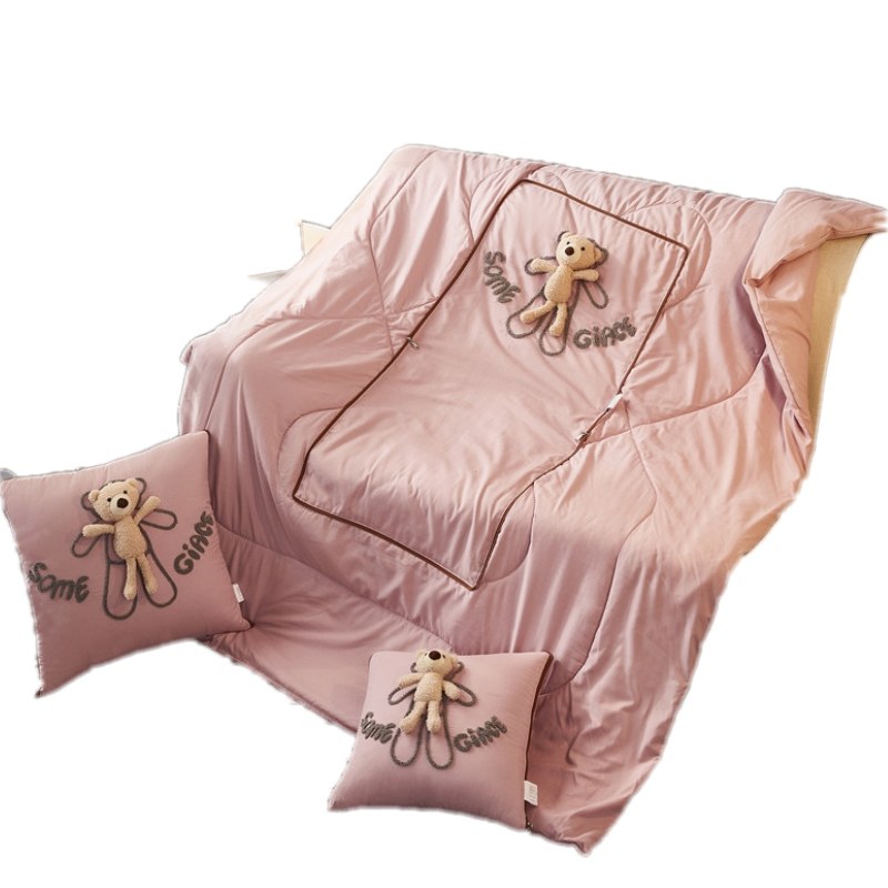 抱枕被子两用夏i季办公室枕头被多功能靠枕被空调被汽车午休靠垫