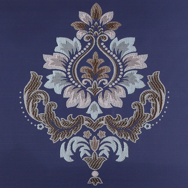 欧式餐桌布长方形高级感家用蓝色桌垫布艺高O档奢华茶几椭圆形台