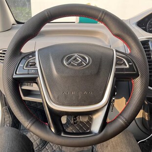 适用于上汽大通V8j0方向盘套真皮手缝19 V80房车专用把套全包 21款