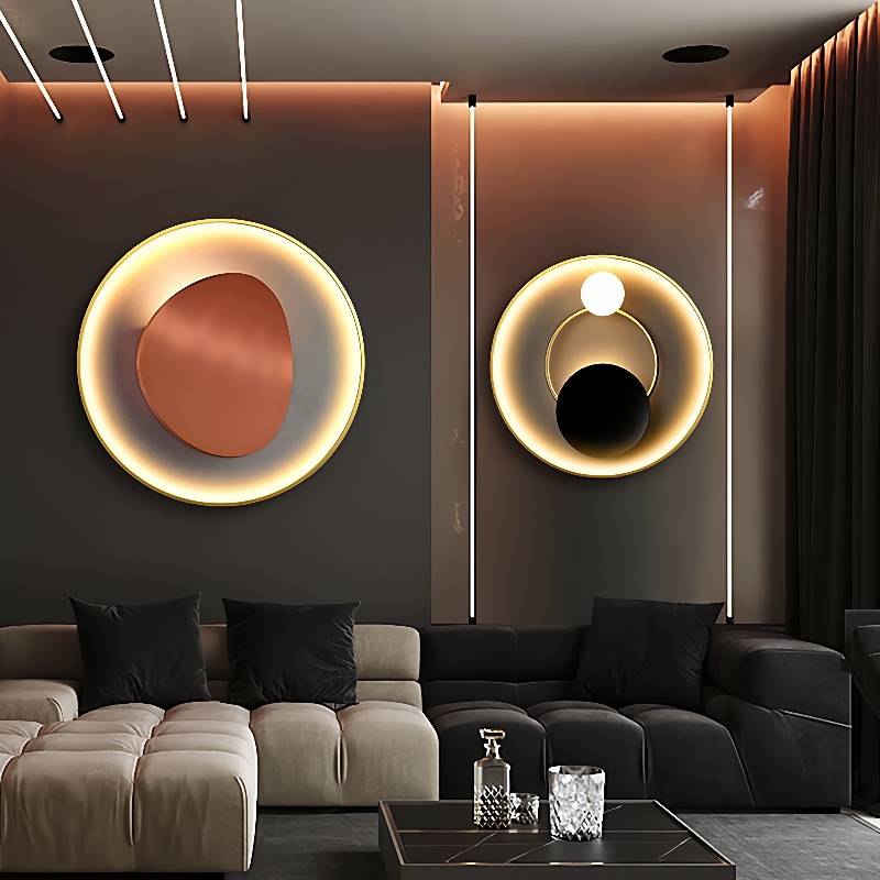 轻奢现代入户玄关装饰画带灯画led灯发光画客厅挂画走廊过道壁画