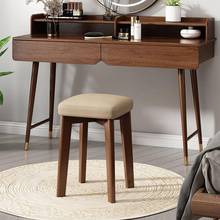 实木可叠放方凳凳客厅矮凳子中式卧室梳妆凳加厚软包家用餐凳板凳