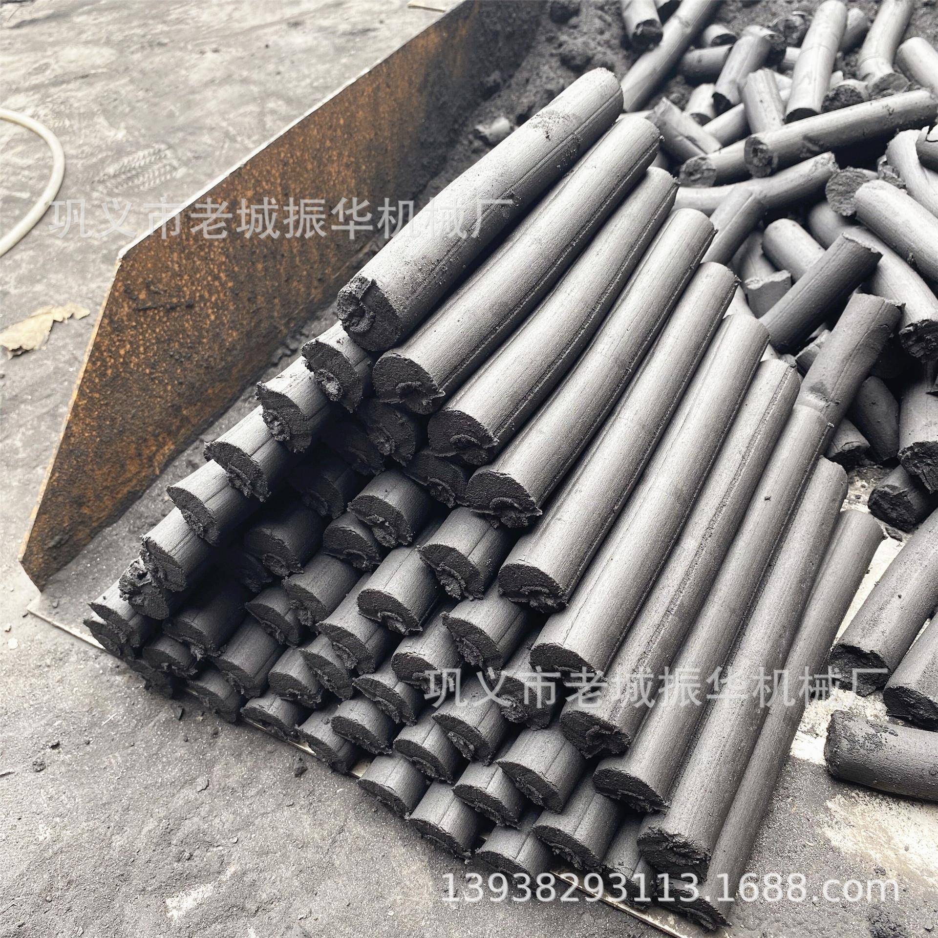 供应实心圆柱手指炭棒机烧烤兰炭成型机洁净煤粉制棒机详情