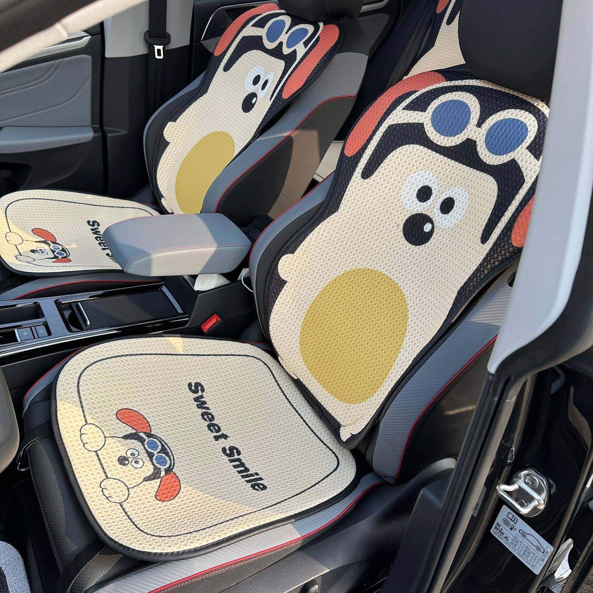 车载装饰座套可爱卡通夏季汽车坐垫七件套四季通用女神汽车座套,收纳整理,烫衣板及配件,淘宝优惠券,粉丝福利购,淘宝优惠卷
