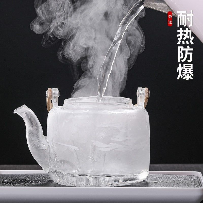 蒸煮茶壶 电陶炉加热玻璃烧水壶 家用H大容量提梁壶围炉煮茶器套,餐饮具,茶壶,淘宝优惠券,粉丝福利购,淘宝优惠卷