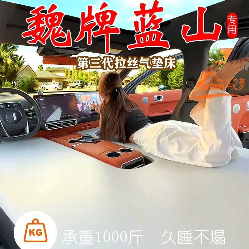 魏牌蓝山专用拉丝床垫车r载气垫床高山充气床垫副驾驶床车内折叠,汽车用品/电子/清洗/改装,车载旅行床,淘宝优惠券,粉丝福利购,淘宝优惠卷