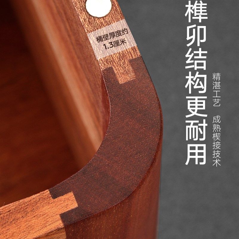 桃花心木米桶米h箱家用20斤30斤装储米木质密封防虫防潮面粉桶10k,厨房/烹饪用具,米桶/米缸,淘宝优惠券,粉丝福利购,淘宝优惠卷