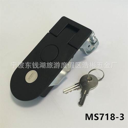 供应电柜平面锁弹跳锁MS718-3配电箱门锁杠杆锁