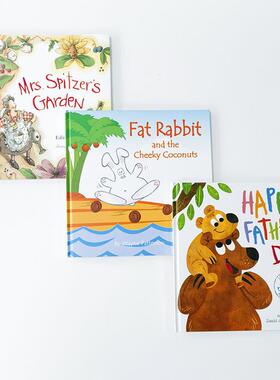 简约艺术儿童房绘本插画样板房装饰真书小孩房英文精装书本摆件