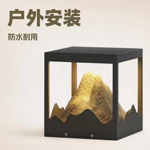 柱头灯花园庭院灯光别墅外墙景观设计师款设计定制别墅庭院灯