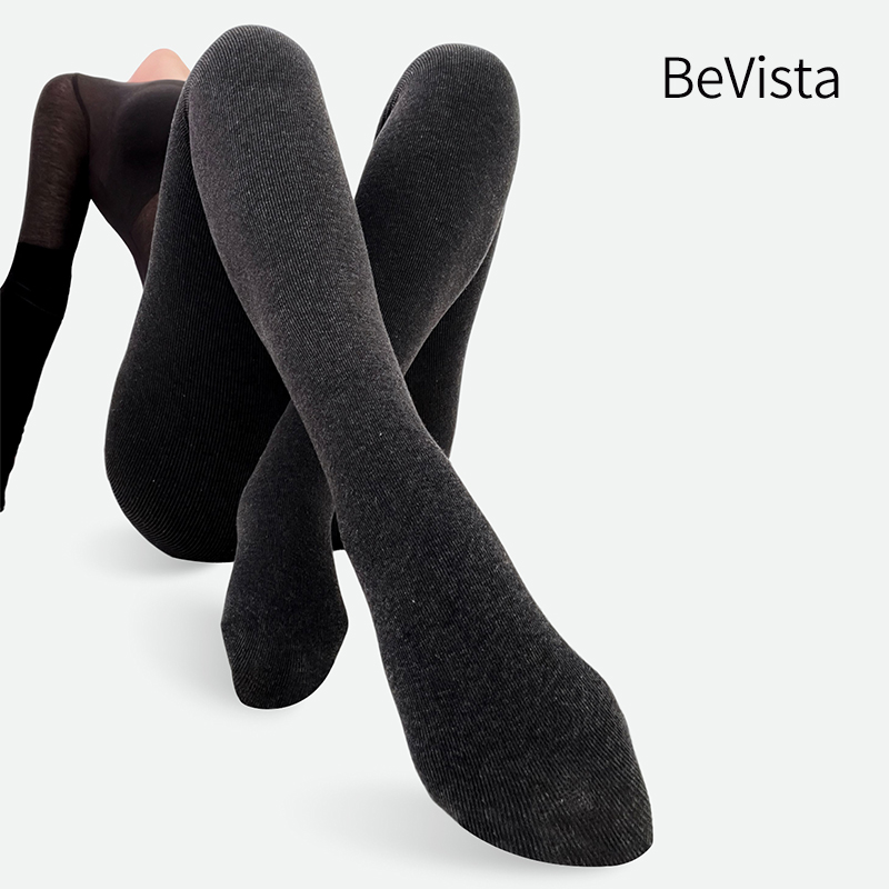 58%高比例精梳棉加厚保暖竖纹