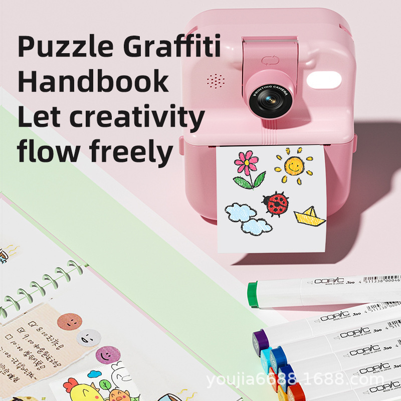 日本品质APP新款蓝牙打印相机拍立得照相机可拍照可打印Camera Pr