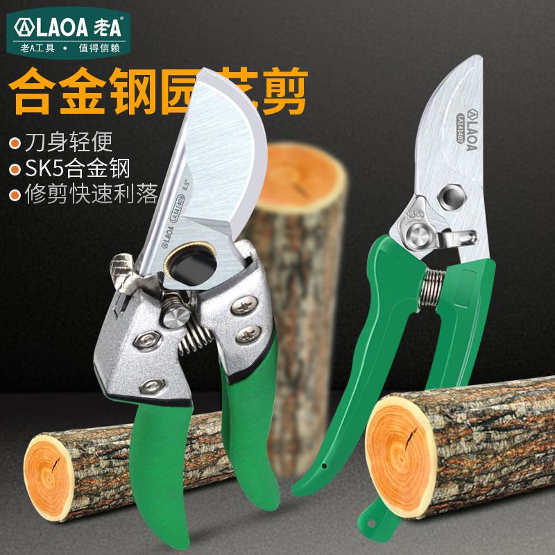 老A 园林园艺剪刀园丁剪花枝修剪树枝剪刀果枝剪修花剪刀修枝剪刀