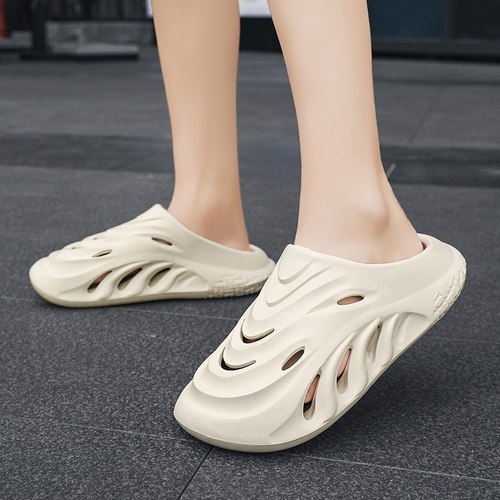 海峡虎eva包头凉拖鞋踩屎感洞洞鞋男款夏季外穿新款厚底防滑情侣