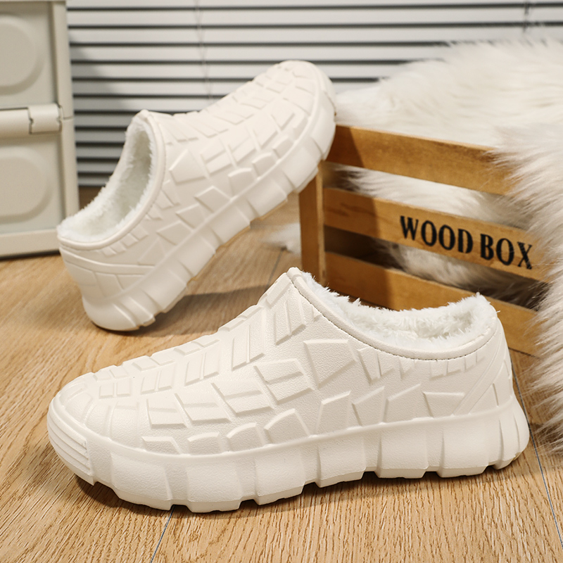 海峡虎冬季新款厚底棉拖鞋