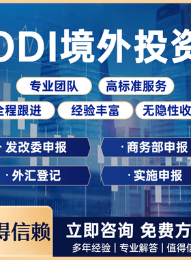 ODI境外投资备案申请工作说明可研环境分析报告撰写商务部发改委