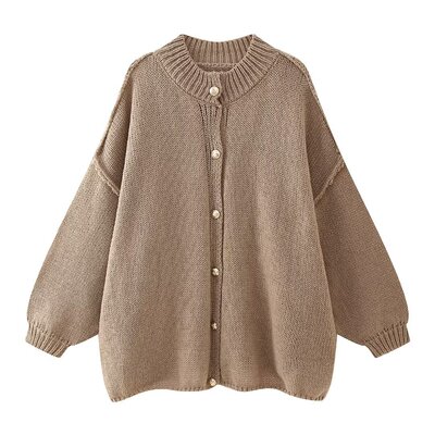 Solid color bat sleeve sweater jacket 纯色蝙蝠袖宽松毛衣外套