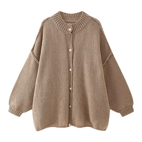 Solid color bat sleeve sweater jacket 纯色蝙蝠袖宽松毛衣外套