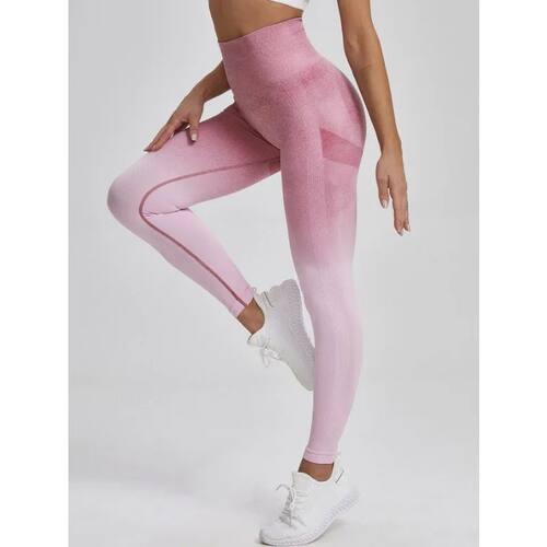 High waisted seamless running yoga pants高腰无缝跑步瑜伽裤女