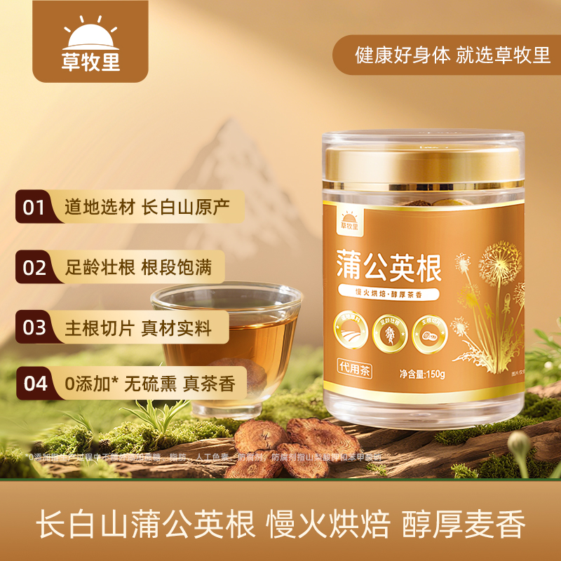 草牧里蒲公英根茶长白山原产